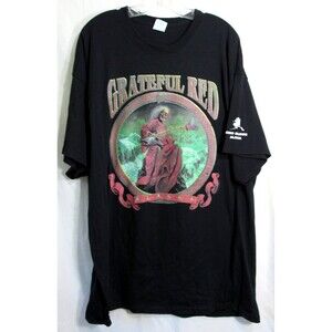 Grateful Red Grateful Dead Black Skeleton Guitar Alaska 1993 VG T Shirt 3XL NWOT